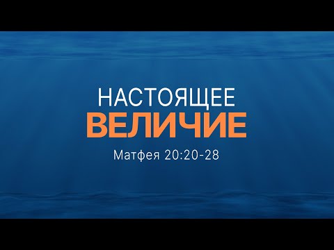 Видео: Настоящее величие | Мф. 20:20-28 || Дмитрий Шпилько