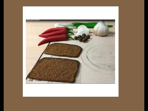 Видео: лук, чеснок, перец, хлеб из мастики