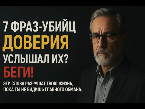 Видео: Эти 7 фраз звучат невинно, но за ними скрывается предательство и разрушение вашей психики