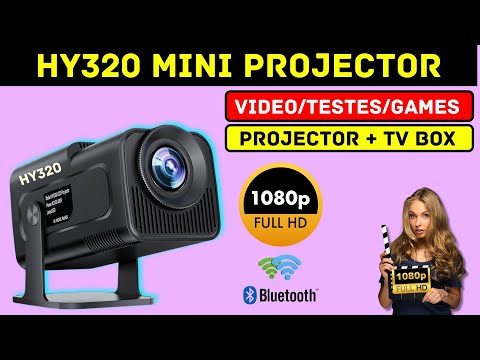 Видео: МИНИ-ПОРТАТИВНЫЙ ПРОЕКТОР HY320 FHD 1080P — Полный анализ, конфигурация, изображение и игры