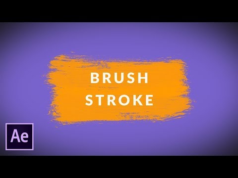 Видео: Анимация Brush Stroke в Adobe After Effects.
