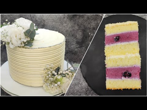 Видео: Нежный торт Лимон-Голубика🫐/Նուրբ Տորթ հապալասով և կիտրոնով