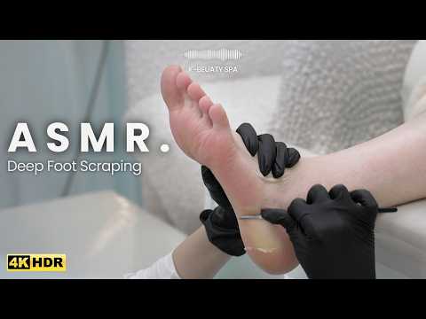 Видео: SPA ASMR | Удаление мозолей ножом для ног 🔪 | Глубокие и четкие звуки скребка