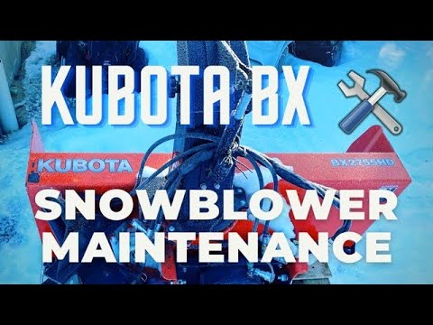 Видео: Как обслуживать фронтальный снегоочиститель Kubota BX — № 20