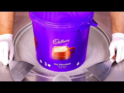 Видео: Как приготовить булочки с мороженым из горячего шоколада Cadbury | АСМР (без разговоров)