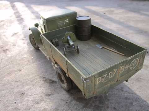 Видео: Бумажная модель ЗиС-5 с пушкой ЗиС-3