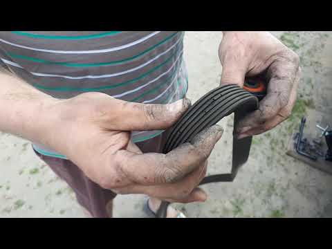 Видео: Замена ручейкового  ремня Гранд Сценик 4 2017  R9M 1.6 dci 130л.с