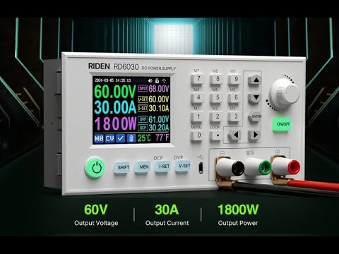 Видео: RD6030 Отличный ЛБП 0-60В / 0-30А