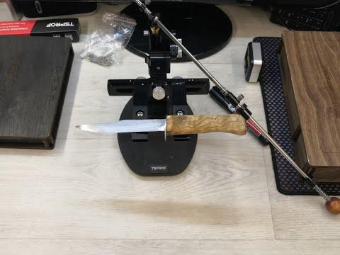 Видео: Заточка охотничьего ножа. Кадет про. Острая Камчатка.