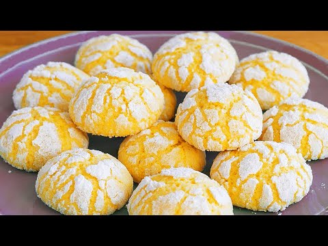 Видео: Расхватают за минуту! Супер НЕЖНОЕ, лимонное печенье! Готовится легко и просто!