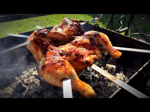 Видео: ШАШЛЫК из Курицы. Курица Целиком на МАНГАЛЕ. ENG SUB