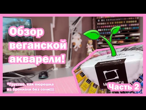 Видео: Обзор веганской акварели Frida. Часть 2.