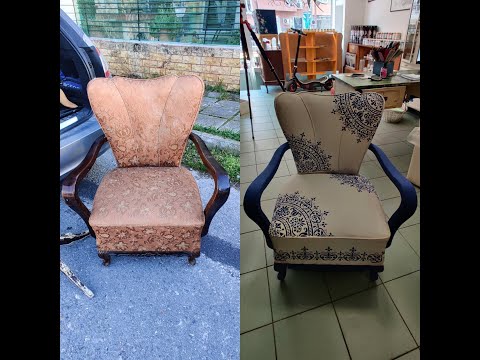 Видео: Как да боядисаме дамаска с тебеширена боя Ани Слоун