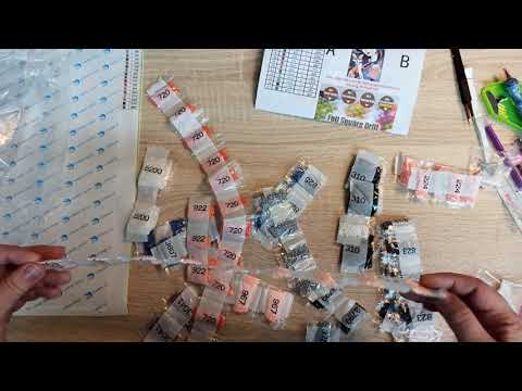 Видео: Алмазная мозаика. Раз- паковка, два-паковка. Лайфхак - убрать пузыри.