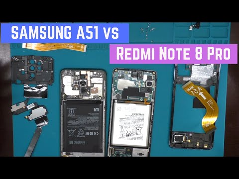 Видео: Samsung A51 vs Xiaomi Redmi Note 8 Pro - взгляд изнутри 👀 | Samsung A51 Teardown
