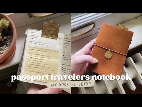 Видео: мой обновленный блокнот для путешественников с паспортом ✸ функциональный bullet journal