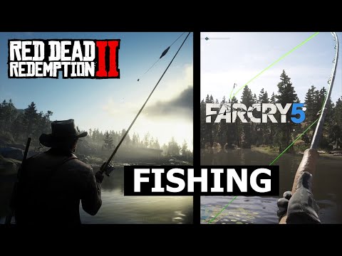 Видео: Сравнение рыбалки в Far Cry 5 и RDR 2 #rdr2 #farcry5 #fishing
