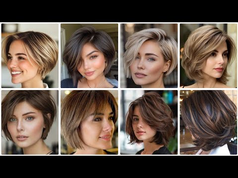 Видео: Самые красивые и шикарные идеи коротких стрижек и причесок / трендовые короткие стрижки 2025 года