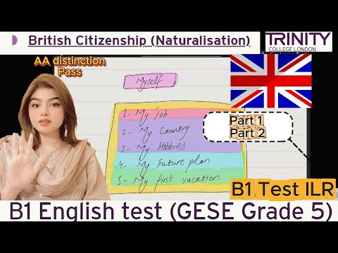 Видео: Тест по английскому языку B1 (GESE, 5 класс) | Британское гражданство SELT | Тринити-колледж Лонд...