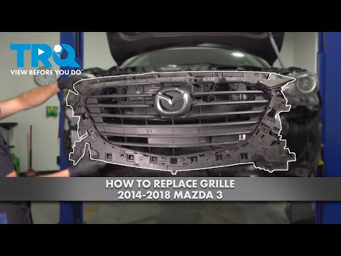 Видео: Как заменить решетку радиатора на Mazda 3 2014-2018 годов