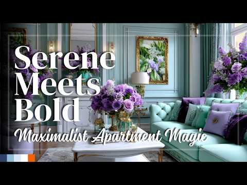 Видео: Откройте для себя атмосферу безмятежного максимализма: яркие цветовые решения для квартир!