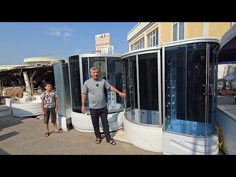 Видео: Эски бозорда: Ишлатилган Душавой кабина, Қозон-Учоқлар, Унитаз, Раковиналар