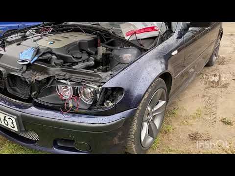 Видео: Правильная установка ангельских глазок bmw e46 angel  eyes LED drl halo ringi на мою 330d
