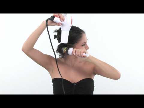 Видео: Сушка волос феном с круглой щеткой:: Как