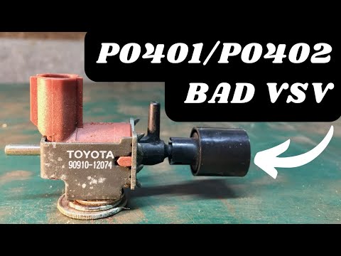 Видео: P0401/P0402: Замена вакуумного переключающего клапана