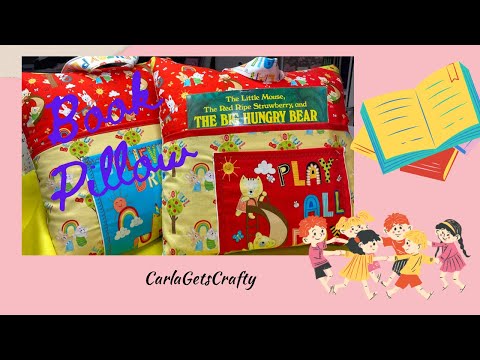 Видео: Милая, уютная и весёлая! Подушка-книжка с двумя карманами