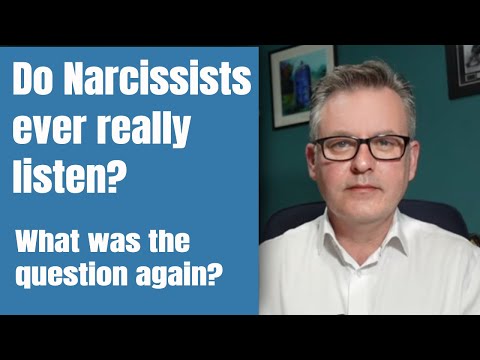 Видео: Слушают ли нарциссы когда-нибудь по-настоящему?