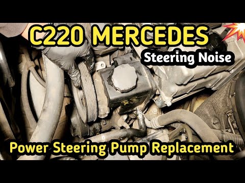 Видео: Замена гидроусилителя руля Mercedes 2009 года (насос, бачок, приводной ремень) C220