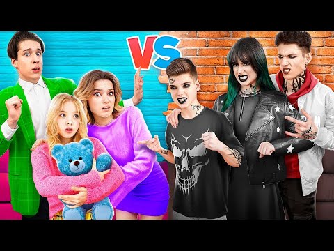 Видео: Хорошая Семья VS Плохая Семья | Милая Девушка Попала в Группу Плохого Парня