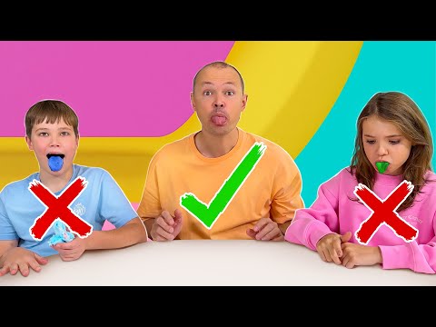 Видео: Не покрась язык челлендж