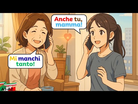 Видео: Учите итальянский с реальным телефонным разговором матери и дочери (A1–A2)
