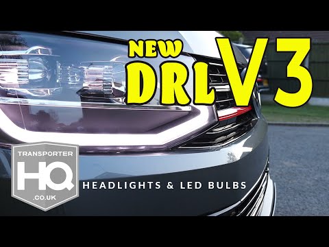Видео: Фары T6 версии 3 DRL и светодиодные лампы | Transporter HQ