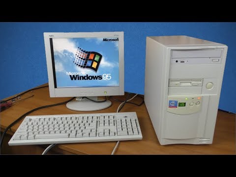 Видео: "Новый" комп на Windows 95 за 500 рублей - первое включение