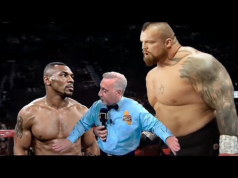 Видео: Вот Это Мощь! Бой Тайсона с Великанами! Рост не Помог...