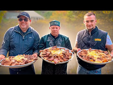 Видео: МЯСО И ТЕСТО ! БЕШБАРМАК В КАЗАХСТАНЕ -КАК ЕГО ГОТОВЯТ !  #рецепт #мясо #бешбармак