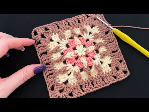 Видео: ЛЕГКИЙ И КРАСИВЫЙ КВАДРАТ, ВЯЗАННЫЙ КРЮЧКОМ