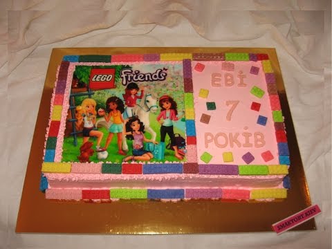 Видео: Торт Lego Friends. Фруктовый Торт с Подтёками.