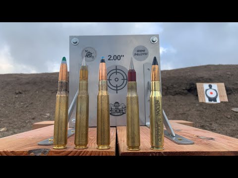 Видео: 2-дюймовые титановые против 50-калиберных самых плохих патронов