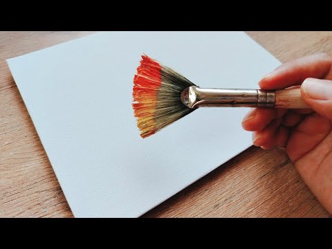 Видео: Маяк и море на закате ☀️/ Акриловая живопись для начинающих