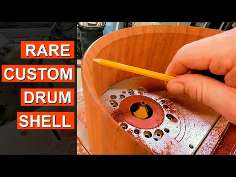 Видео: Изготовление малого барабана из дерева редкого тона