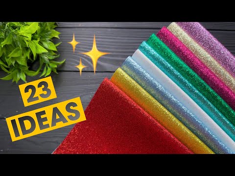 Видео: 💥23 ИДЕИ💥 Красивые Идеи Цветы из глиттерного фоамирана