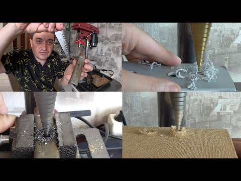Видео: Конусное сверло по металлу Master Hand за 230 RUB из Фикс Прайс. Влог как сверлить конусным сверлом