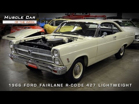 Видео: 1966 Ford Fairlane R-Code 427 Lightweight — маслкар недели. Видео №56: