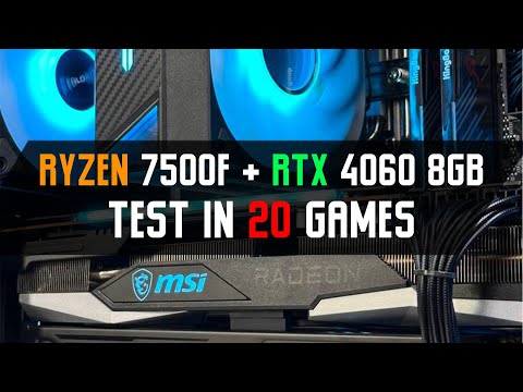 Видео: Ryzen 7500F + RTX 4060 8GB TEST IN 20 GAMES | Тест ПК в іграх 2024 рік Full HD | 2K