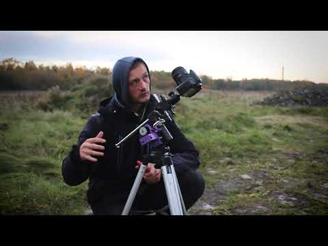 Видео: Астрофото с монтировкой eq1 в качестве астро трекера.