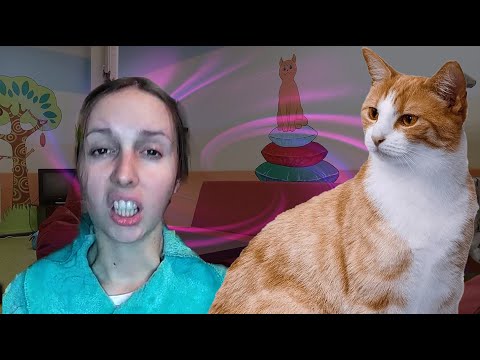 Видео: НАГЛАЯ ТЁТКА В КОТОКАФЕ